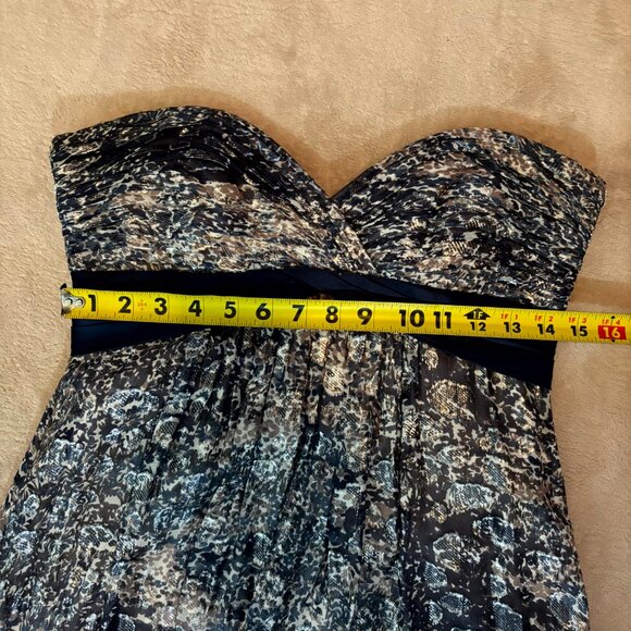 BCBGMAXAZRIA Strapless Chiffon Evening Gown – Size 4 - Picture 4 of 7